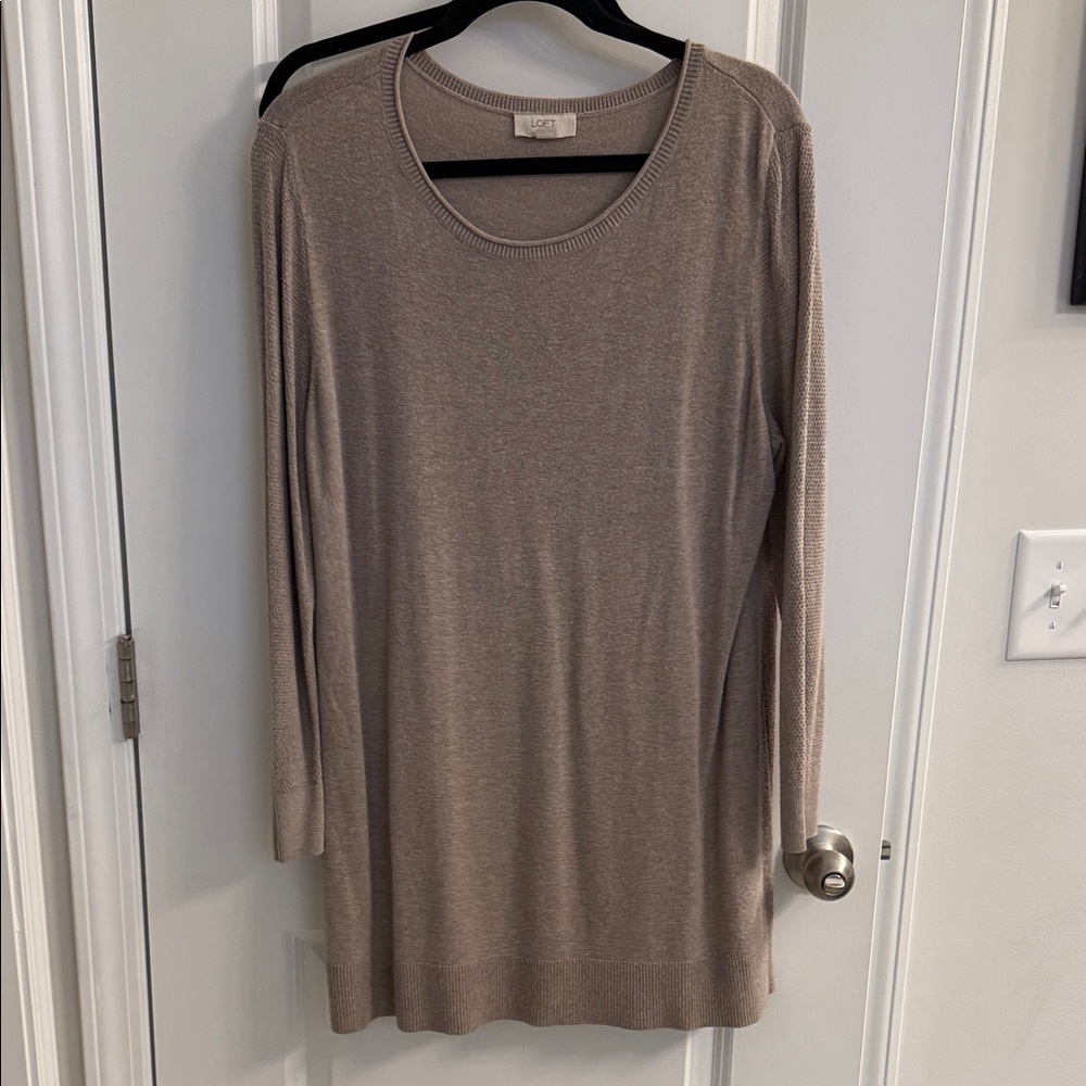 LOFT Beige Knit Dress